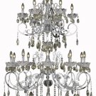 Kerman 16-Light 36"D Crystal Chandelier 2406G52C-GT-SS