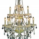 Portier 12-Light 28"D Crystal Chandelier 6707D28G-RC