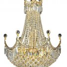 Taillefer 18-Light 24"D Crystal Chandelier 7607D24G-RC