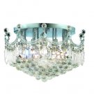Taillefer 9-Light 20"D Crystal Flush Mount 7607F20C-SA