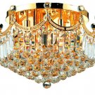 Taillefer 9-Light 20"D Crystal Flush Mount 7607F20G-SS