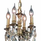 Tempeste 4-Light 10"D Crystal Ceiling Pendant 7739D10AB-GS-RC