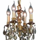 Tempeste 4-Light 10"D Crystal Ceiling Pendant 7739D10FG-GT-RC