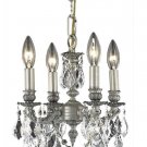 Tempeste 4-Light 10"D Crystal Ceiling Pendant 7739D10PW-EC