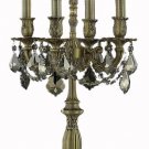 Reynard 4-Light 12"D Crystal Table Lamp 7824TL12FG-GT-RC
