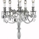 Reynard 5-Light 18"D Crystal Table Lamp 7825TL18PW-SS