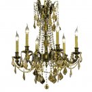 Reynard 6-Light 23"D Crystal Chandelier 7826D23AB-GT-SS
