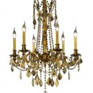 Reynard 6-Light 23"D Crystal Chandelier 7826D23FG-GT-RC