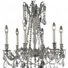 Reynard 6-Light 23"D Crystal Chandelier 7826D23PW-SA