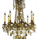 Reynard 8-Light 24"D Crystal Chandelier 7827D24FG-GT-SS