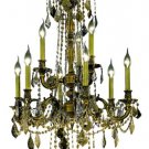 Reynard 9-Light 23"D Crystal Chandelier 7828D23AB-GT-SS