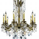 Reynard 10-Light 28"D Crystal Chandelier 7829D28AB-SS