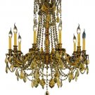 Reynard 10-Light 28"D Crystal Chandelier 7829D28FG-GT-RC