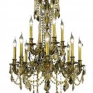 Reynard 12-Light 24"D Crystal Chandelier 7832D24AB-GT-SS