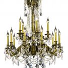 Reynard 15-Light 28"D Crystal Chandelier 7833D28AB-SS