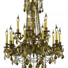 Reynard 15-Light 28"D Crystal Chandelier 7833D28FG-GT-SS