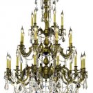 Reynard 25-Light 38"D Crystal Chandelier 7842G38AB-SA