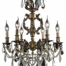 Rowland 6-Light 20"D Crystal Chandelier 8081D20AB-RC