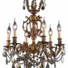 Rowland 6-Light 20"D Crystal Chandelier 8081D20FG-GT-SS