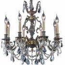 Rowland 8-Light 24"D Crystal Chandelier 8082D24AB-SA
