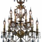 Rowland 10-Light 21"D Crystal Chandelier 8084D21AB-SS