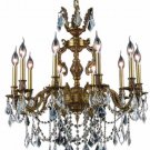 Rowland 10-Light 28"D Crystal Chandelier 8084D28FG-RC