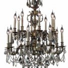 Rowland 16-Light 28"D Crystal Chandelier 8089D28AB-GS-RC