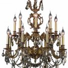 Rowland 16-Light 28"D Crystal Chandelier 8089D28FG-GT-RC