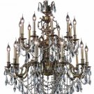 Rowland 20-Light 36"D Crystal Chandelier 8092G36AB-SS