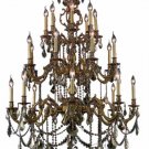 Rowland 24-Light 38"D Crystal Chandelier 8096G38FG-SS