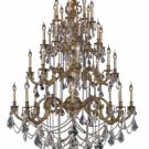 Rowland 32-Light 48"D Crystal Chandelier 8103G48FG-SA