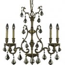Sage 4-Light 6"D Crystal Chandelier 8164D26FG-GT-SS