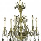 Sage 6-Light 24"D Crystal Chandelier 8166D24AB-GS-SS