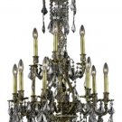 Sage 12-Light 25"D Crystal Chandelier 8171D25AB-SS-SS