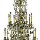 Sage 16-Light 27"D Crystal Chandelier 8174D27AB-GS-SS