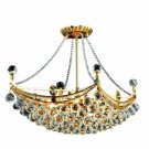 Taillefer 6-Light 14"D Crystal Chandelier 8330D24G-SA