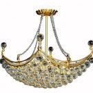 Taillefer 8-Light 16"D Crystal Chandelier 8330D28G-SS