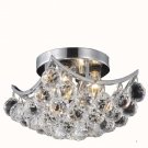 Taillefer 4-Light 10"D Crystal Flush Mount 8330F10C-RC