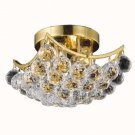 Taillefer 4-Light 10"D Crystal Flush Mount 8330F10G-RC
