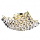 Taillefer 4-Light 14"D Crystal Flush Mount 8330F14G-RC