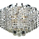 Udell 6-Light 16"D Crystal Flush Mount 8341F16C-SA
