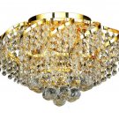 Udell 6-Light 16"D Crystal Flush Mount 8341F16G-RC