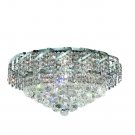 Udell 8-Light 20"D Crystal Flush Mount 8341F20C-SS