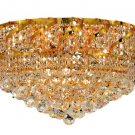 Udell 10-Light 26"D Crystal Flush Mount 8341F26G-RC