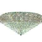 Udell 12-Light 30"D Crystal Flush Mount 8341F30C-SS