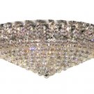 Udell 28-Light 36"D Crystal Flush Mount 8341F36C-SA