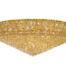 Udell 36-Light 48"D Crystal Flush Mount 8341F48G-SA