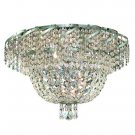 Udell 8-Light 20"D Crystal Flush Mount 8342F20C-SS