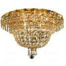 Udell 8-Light 20"D Crystal Flush Mount 8342F20G-EC