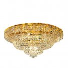 Udell 12-Light 30"D Crystal Flush Mount 8342F30G-RC